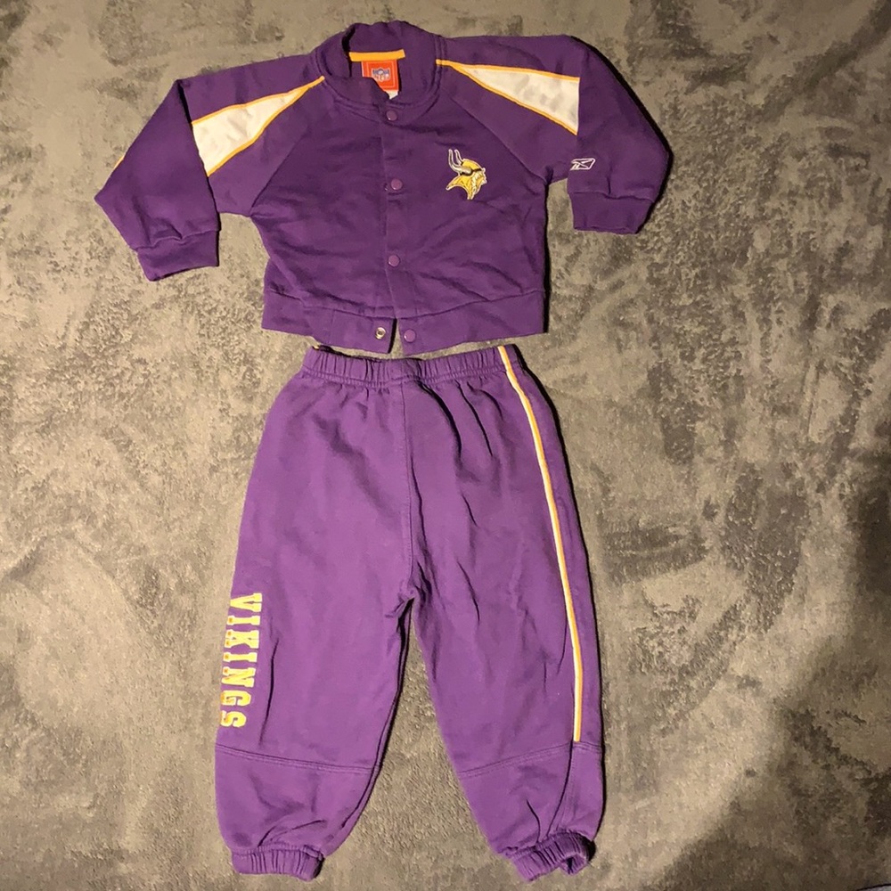 NFL Official Sweat suit - Minnesota Vikings - Purple & Gold - 24 mo